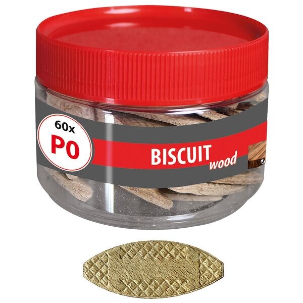 TOX Flachdübel »BISCUIT WOOD P0« 60 Stück braun
