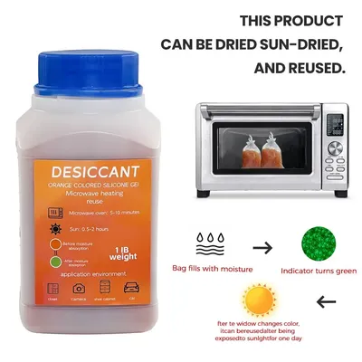 465g+12 empty bag desiccant reusable silicone moisture absorbing household wardrobe Desiccant Moisture Absorber Dehumidifie