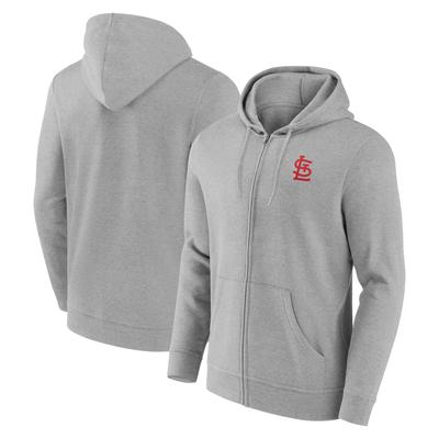 St. Louis Cardinals Primary Logo Hoodie mit durchgehendem Reißverschluss – Herren Image