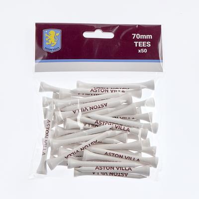 Aston Villa Golf Tees im Beutel – 50 Tees pro Beutel Image