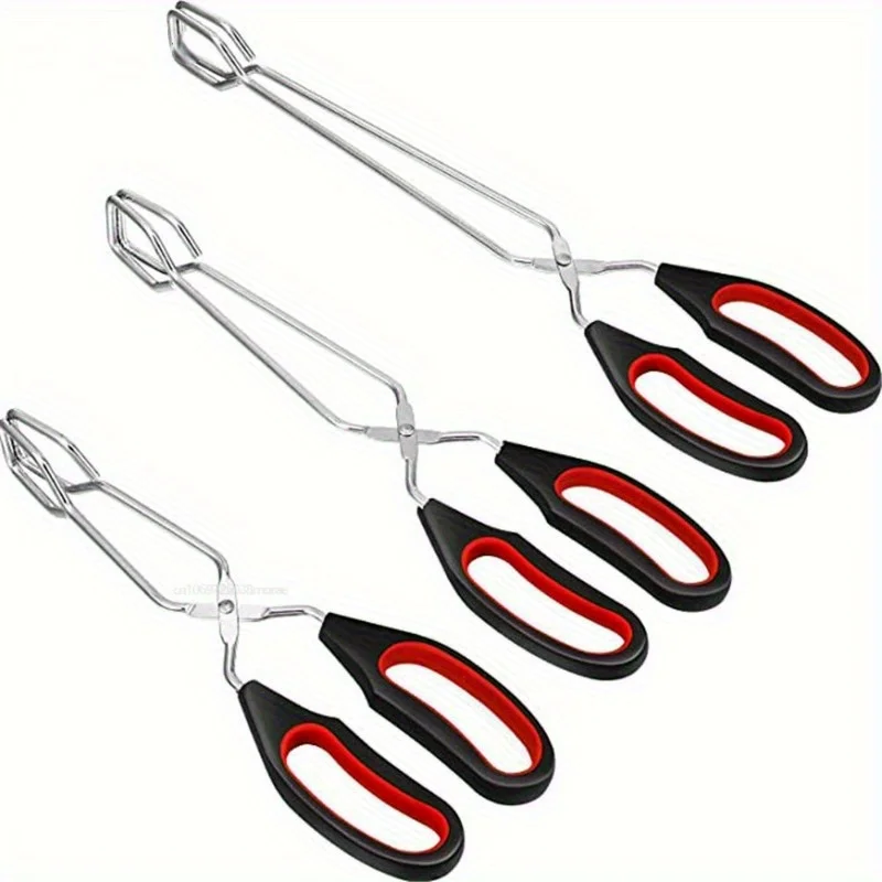 Pinces à ciseaux pour Barbecue, outils pour Barbecue, pince à aliments grillés, ciseaux à Long manche, pince à pain rôti, pinces de cuisson de cuisine, accessoires pour Barbecue