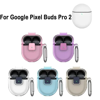 Sicherheitsschloss-Kopfhörerschutz, Sturzprävention, Kopfhörer-Schutzhülle, transparent, für Google Pixel Buds Pro 2 Image