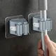 2 pezzi portaoggetti per la casa bagno aspirazione tubo sospeso ganci senza traccia supporto per organizer per mop montato a parete gancio per scopa impermeabile