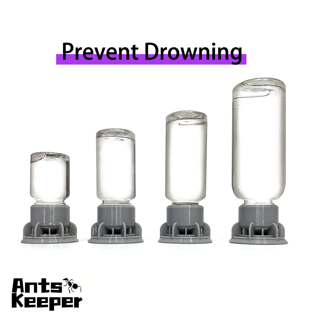 AntsKeeper Waterer für Anthill-Miernest, verhindert Ertrinkungen, Honigwasser kann verdrückt werden, Zubehör für Ameisen, 10 ml – 40 ml Image