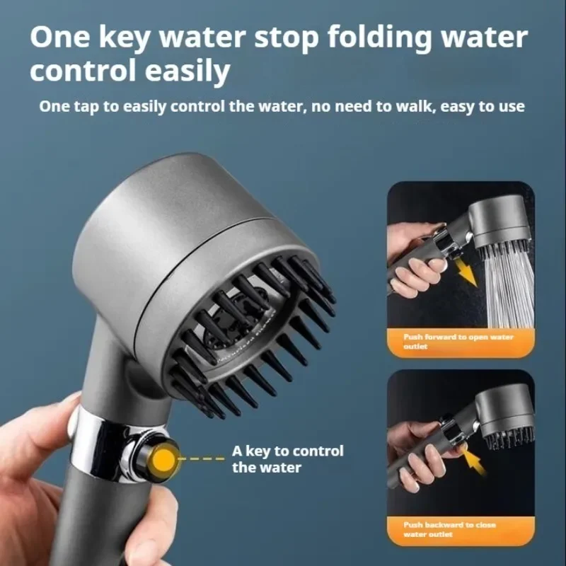Dusche Booster Badezimmer Duschkopf Starker Druck Dusche Dekor Kopf Wasser Heizung Duschkopf Regen Dusche Bully Hause Dusche Set