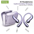 Auricolari HTC NE23 Bluetooth V6.0 Cuffie wireless a orecchio aperto Auricolari traduttore AI Chiamata HD Elegante sottile e leggero Gancio per l'orecchio