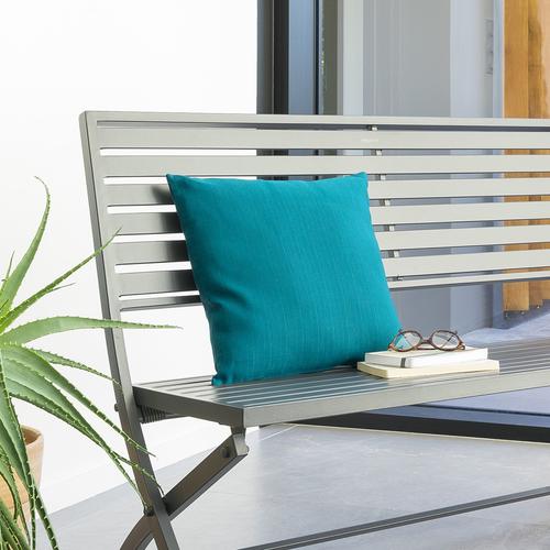 Coussin déco d'extérieur KORAI Bleu canard 40 x cm - Polyester Hespéride