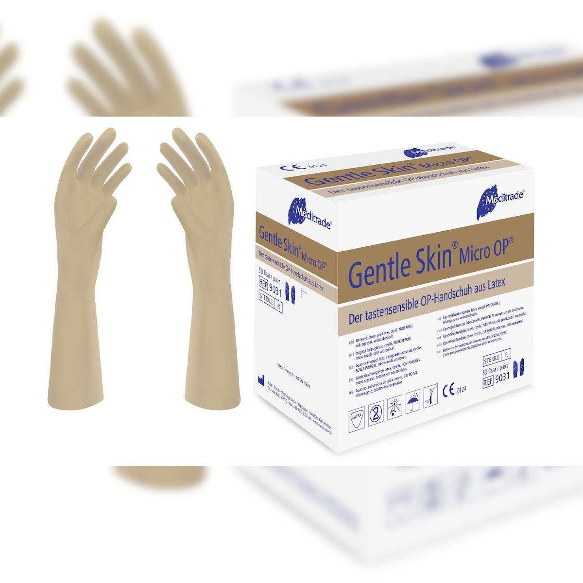 Gentle Skin Mirco OP Latex Handschuhe 50 Paar Größe 6,5 Image
