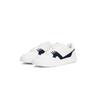 Sneaker TOMMY HILFIGER "TH COURT CRAFT LTH", Herren, Gr. 44, blau (ecru, dunkelblau), Nappaleder, Veloursleder, kontrastfarbene Details, sportlich, Schuhe, Freizeitschuh, Halbschuh, Schnürer im Kontrastlook