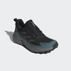 Wanderschuh ADIDAS TERREX "TERREX TRAILMAKER 2 GORE-TEX", Gr. 47, core schwarz, grau six, preloved teal, Textil, Synthetik, sportlich, Schuhe, wasserdicht