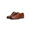 Schnürschuh TOMMY HILFIGER "HILFIGER THUNIT LTH SHOE", Herren, Gr. 41, braun (cognac used), Leder, unifarben, klassisch, Schuhe, Blockabsatz, Businessschuh, Abendschuh in edlem Used Look