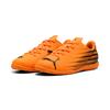 Fußballschuh PUMA "ATTACANTO II IT JR", Gr. 34, heat fire, puma schwarz, Synthetik, bedruckt, sportlich, Schuhe, für Halle und Straße