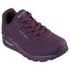 Wedgesneaker SKECHERS "UNO STAND ON AIR", Damen, Gr. 41, rot (burgunder), Lederimitat, sportlich, Schuhe, Freizeitschuh, Halbschuh, Schnürschuh weich gepolsterte Innensohle