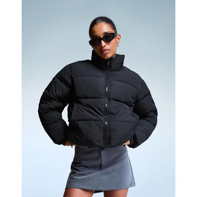 Bershka Puffer Jacket Women Xs Black