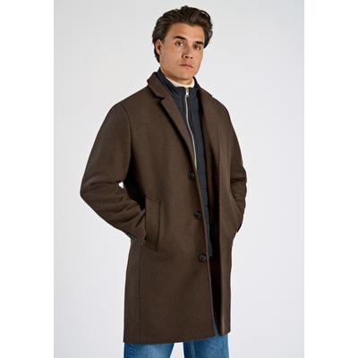 Kurzmantel LINDBERGH "Lindbergh Mantel", Herren, Gr. L, dk braun mel, Oberstoff: 55% Polyester, 40% Wolle, 5% sonstige Fasern; Futter: 100% Polyester; Füllung: 100% Polyester, Mäntel Image