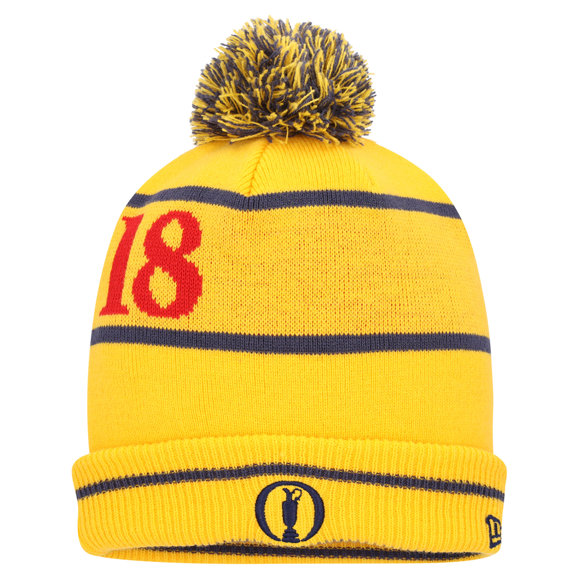 The Open New Era Pin Flag Bommelmütze – Gelb – Kinder Image