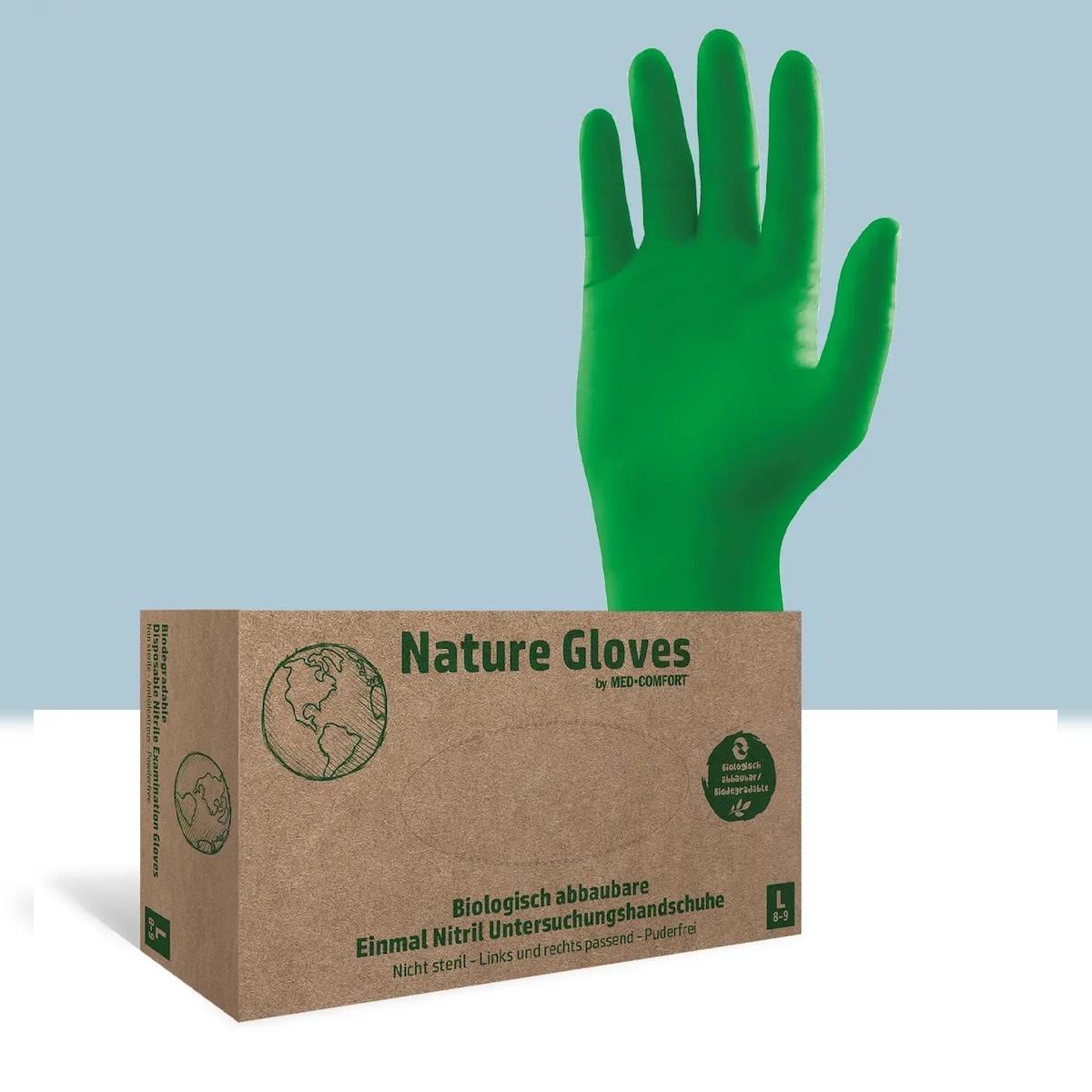 Nature Gloves Nitrilhandschuhe grün Gr. XS Image