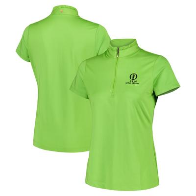 The Open 152nd Royal Troon EP New York Poloshirt mit Reißverschluss – Grün – Damen Image