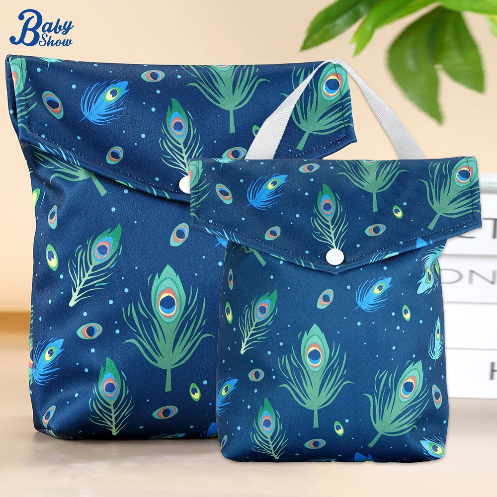 2 stücke Verschiedene Größe Wasserdichte Nass Windel Tasche Mumie Lagerung Beutel Windel Organizer Einsatz Tote Geldbörse Reise Kinderwagen Tragen Tasche