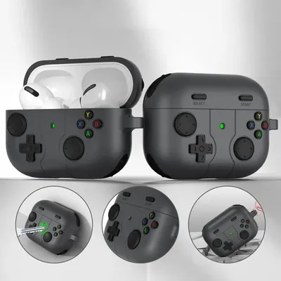Für AirPods Pro 2 1 Fall Für Airpods 4 3 2 Stoßfest Fall Kreative Spielkonsole Fall 3D Gamepad Cartoon Silikon kopfhörer Fall Image