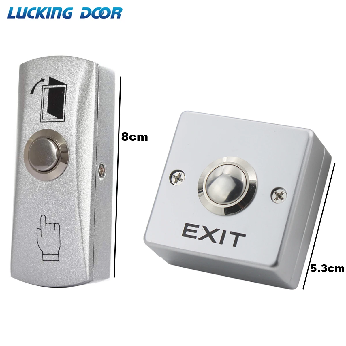 Zink-legierung GATE TÜR Exit-Taste Exit-Schalter Für Tür Access Control System Tür Push Exit Tür Release-Taste Schalter