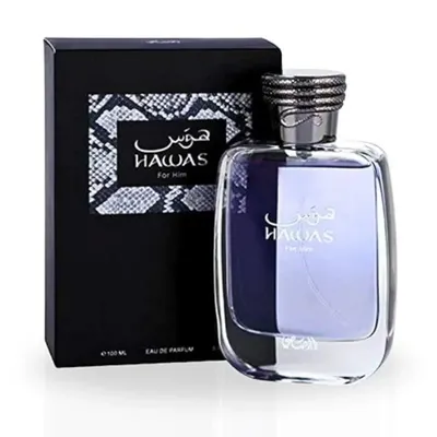 RASASI Hawas For Men Eau De Parfum Spray 100ML Long Lasting Arabian Perfume Elegant Scent Signature Perfume Men