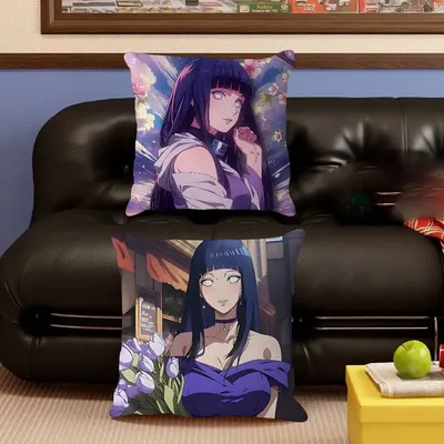 Anime H-Hyuuga-Hinata Kissenbezug Kissenbezug Polsterung Sofa Wurfkissen Home Decor Kissenbezug Image
