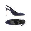 Sergio Rossi Damen Sandale, Gr. 40, blau, kein Etikett