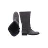 SuperFit Damen Stiefel, Gr. 41, grau, Leder