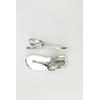 Michael Michael Kors Damen Sandale, Gr. 34, silber, kein Etikett