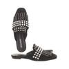 Jeffrey Campbell Damen Sandale, Gr. 39, schwarz, Leder