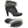 Marc Shoes Damen Stiefelette, Gr. 39, schwarz, Leder