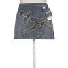 Miss Sixty Damen Rock, Gr. 42, blau, Baumwolle