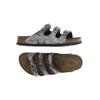 Birkenstock Damen Sandale, Gr. 39, grau, kein Etikett