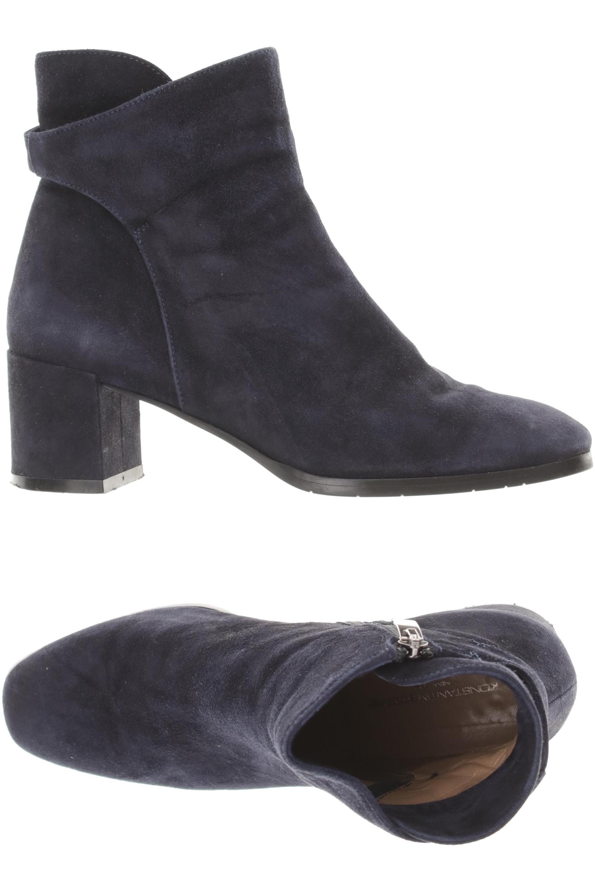 Konstantin Starke Damen Stiefelette, Gr. 36.5, blau, Leder Image
