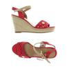 Tom Tailor Damen Sandale, Gr. 37, rot, kein Etikett