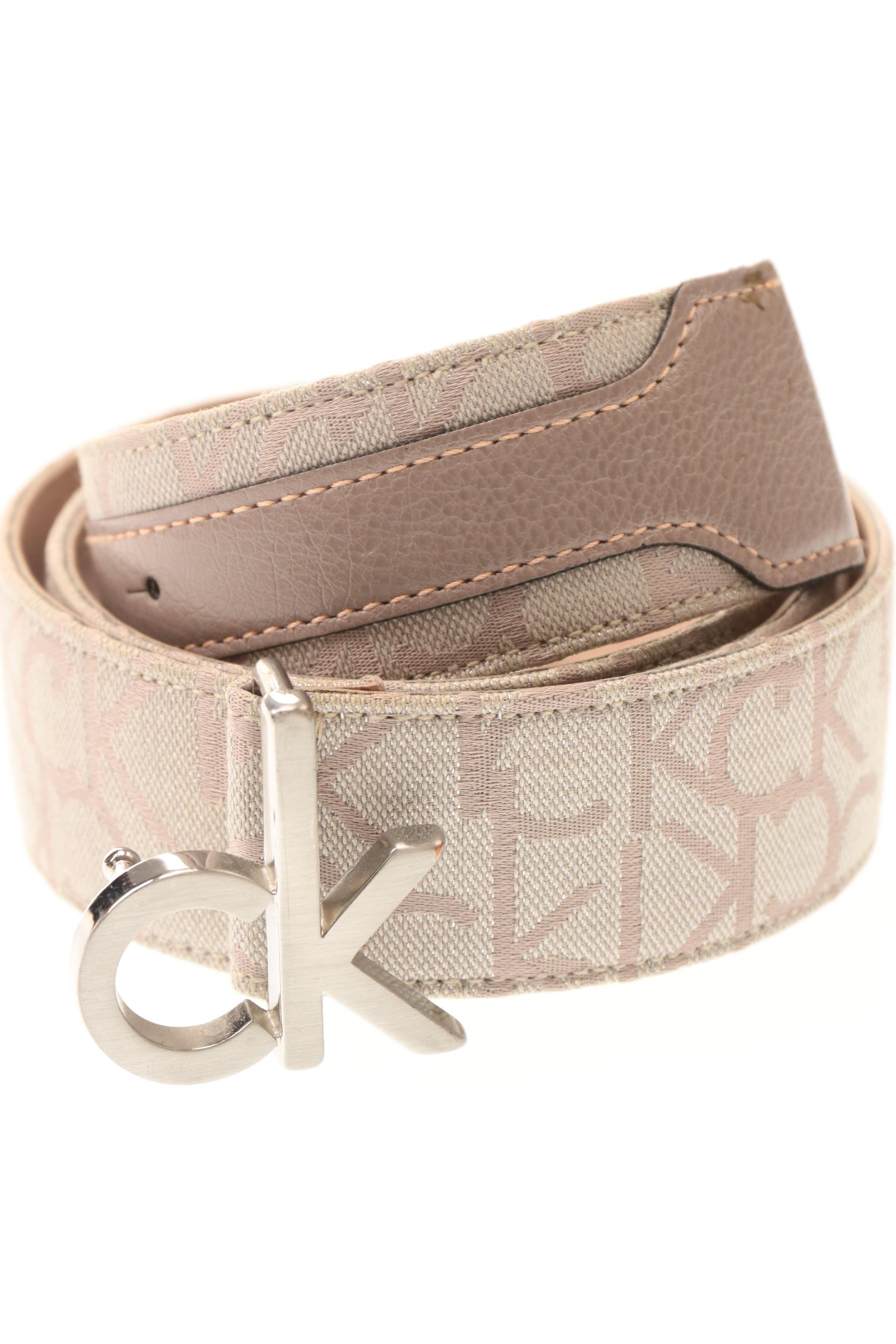 Calvin Klein Damen Gürtel, Gr. , beige, Baumwolle, Kunstleder Image