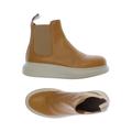 Alexander McQueen Damen Stiefelette, Gr. 38, orange, Leder