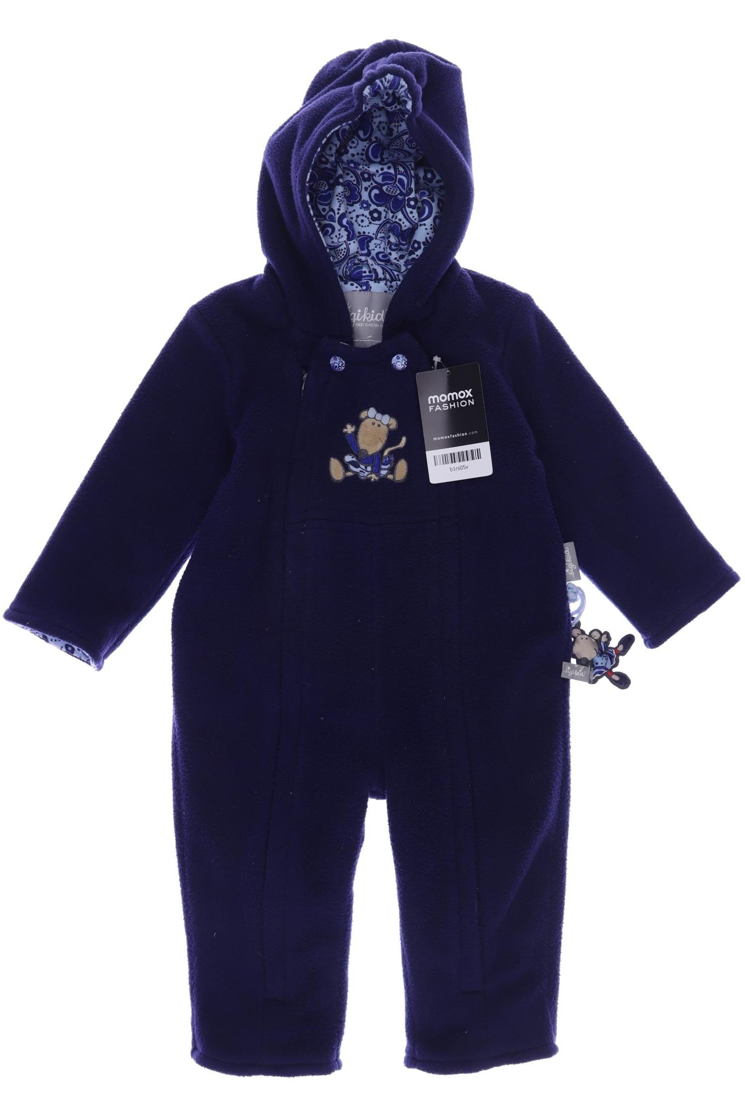 sigikid Jungen Strampler, Gr. 74, marineblau, Baumwolle, Synthetik Image