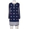 Michael Michael Kors Damen Kleid, Gr. 32, blau, Synthetik