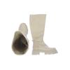 Steve Madden Damen Stiefel, Gr. 37, cremeweiß, Leder