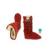 EMU Australia Damen Stiefel, Gr. 39, rot, Wildleder