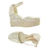 Guess Damen Sandale, Gr. 40, beige, kein Etikett