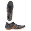 Mustang Herren Sneakers, Gr. 45, blau, Leder