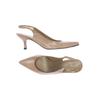 Stuart Weitzman Damen Sandale, Gr. 38, beige, Leder