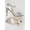 Buffalo London Damen Sandale, Gr. 42, silber, kein Etikett