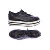 Alba Moda Damen Sneakers, Gr. 41, schwarz, Kunstleder, Leder