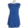 H&M Damen Kleid, Gr. 40, blau, Synthetik
