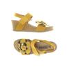 Mephisto Damen Sandale, Gr. 38, gelb, Leder