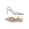 Menbur Damen Pumps, Gr. 37, silber, Kunstleder
